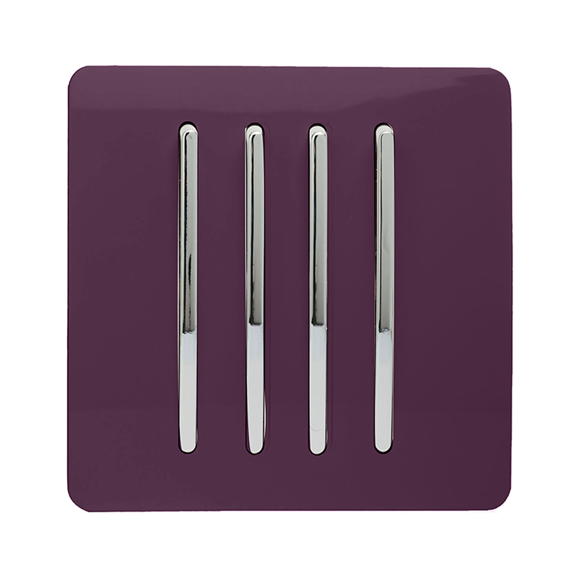 ART-SS8PL  4 Gang 2 Way 10 Amp Rocker Plum